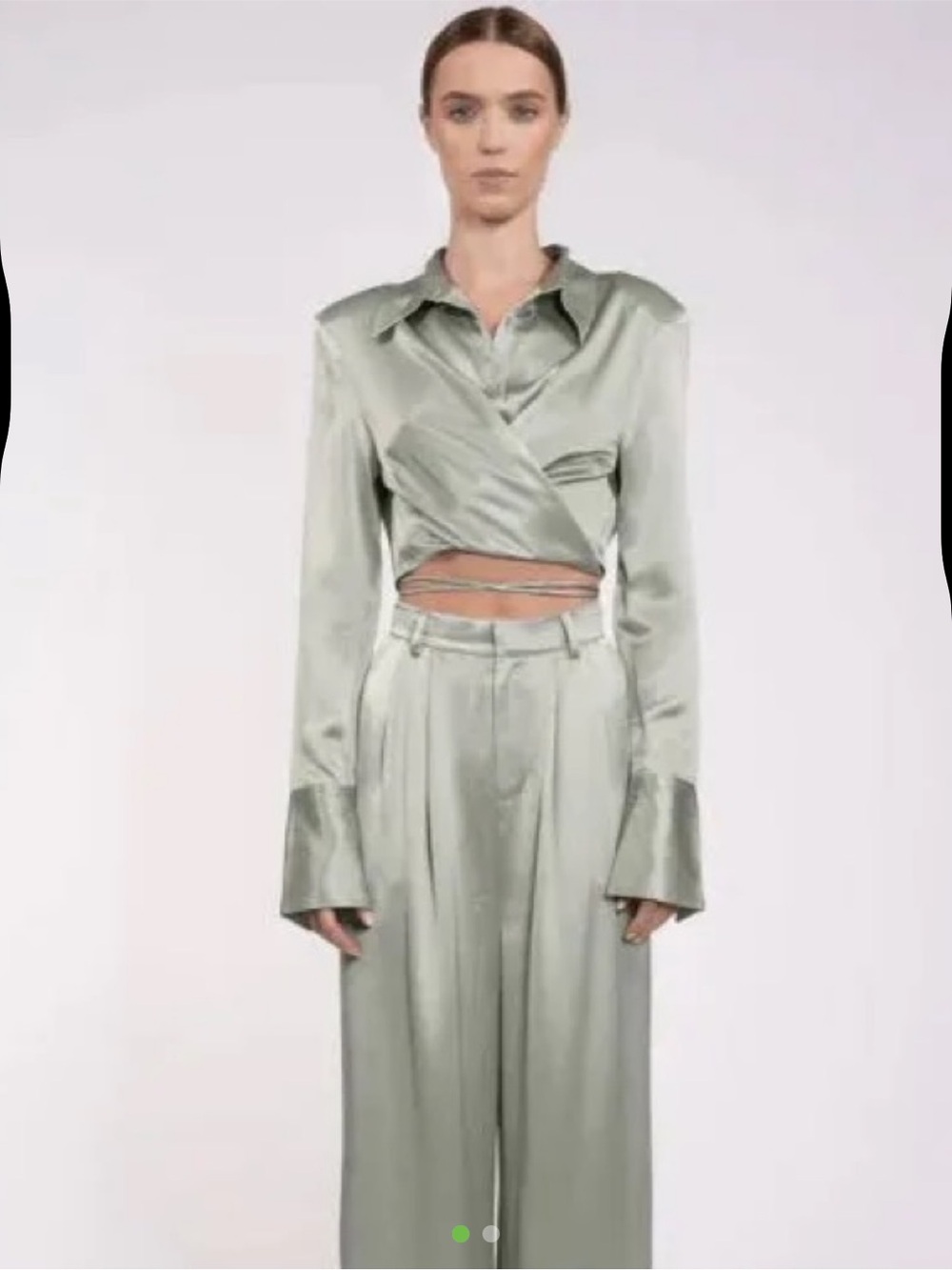Nonchalant pant and crop blouse set - new without tags